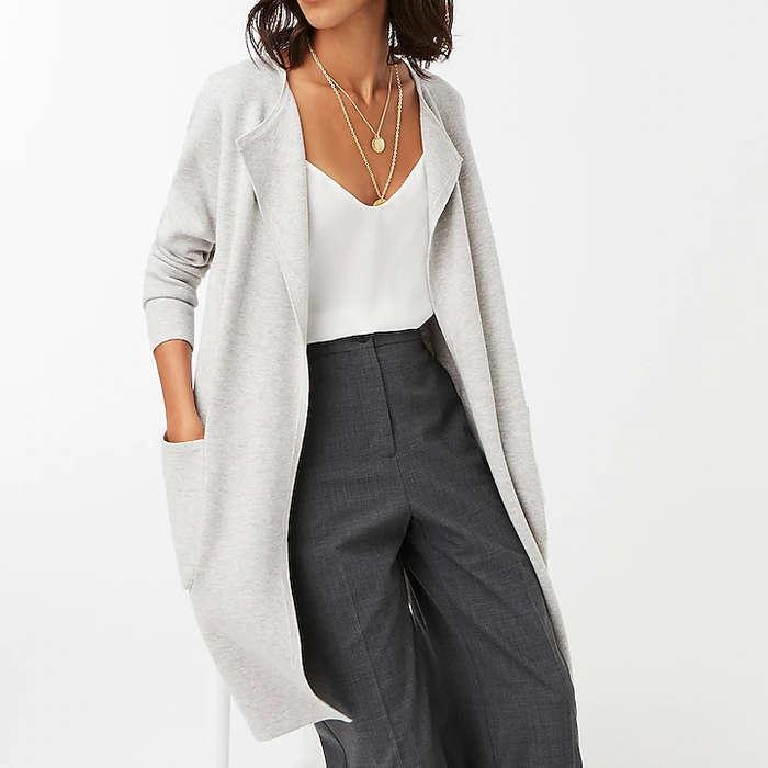 J.Crew Juliette Collarless Sweater-Blazer