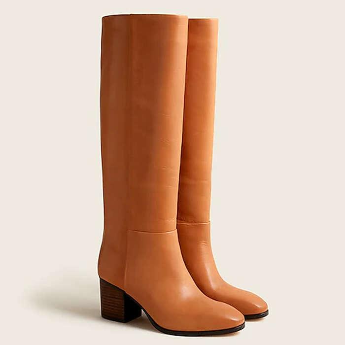 J.Crew Sadie Knee-High Boots In Leather