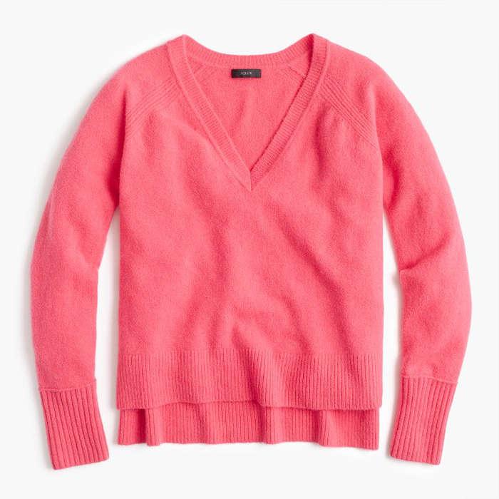 J.Crew V-Neck Sweater in Supersoft Yarn