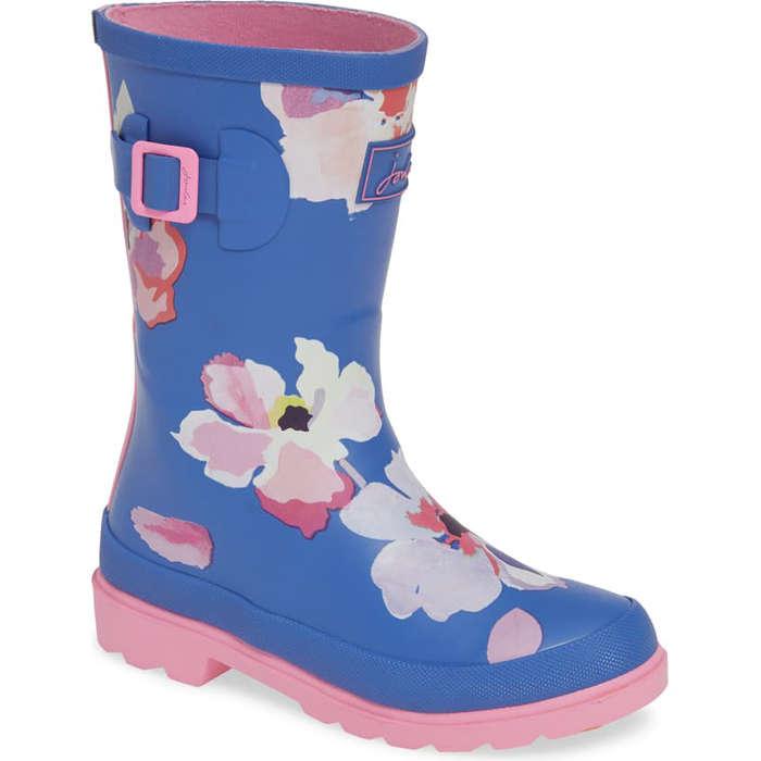 Joules Mid Height Printed Rain Boot