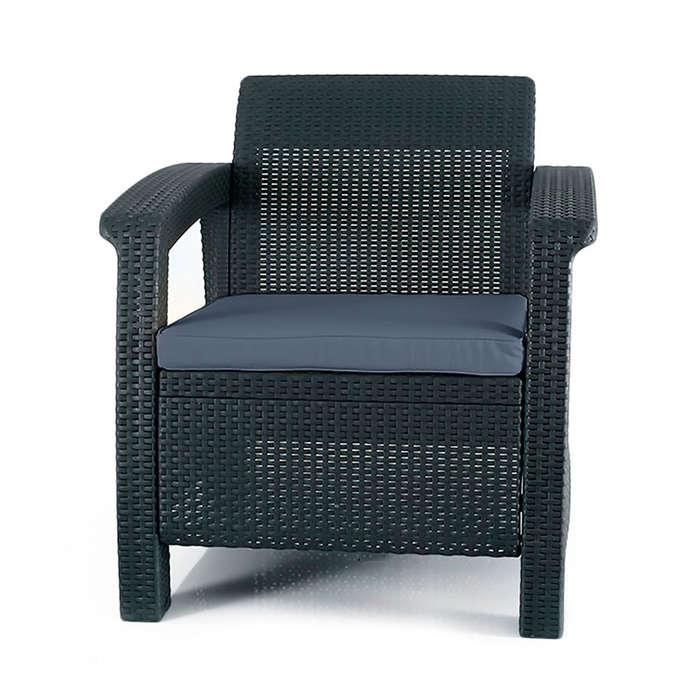Kefer All Weather Outdoor Patio Chair with Cushion