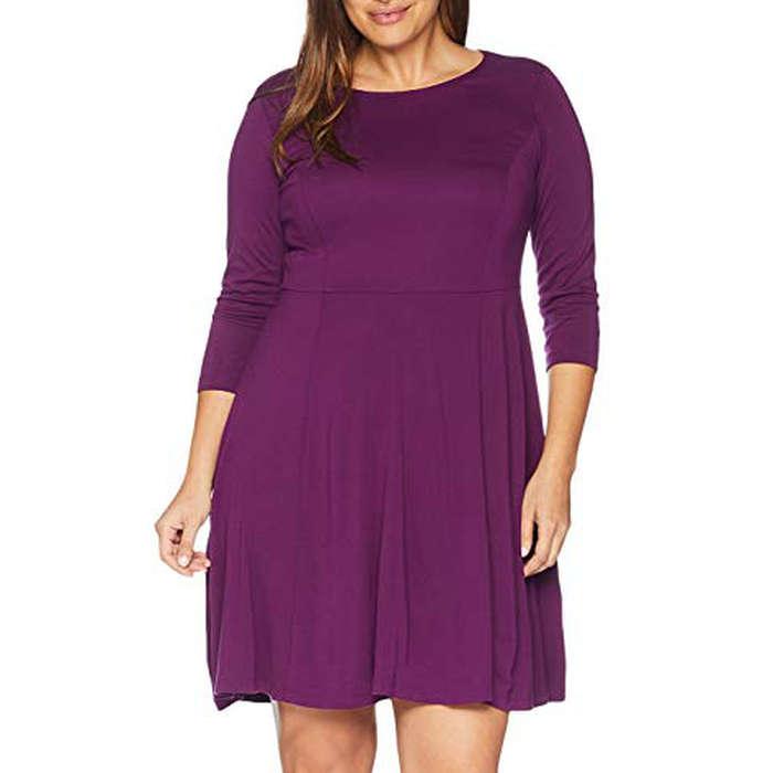 Lark & Ro Knit Fit and Flare Dress