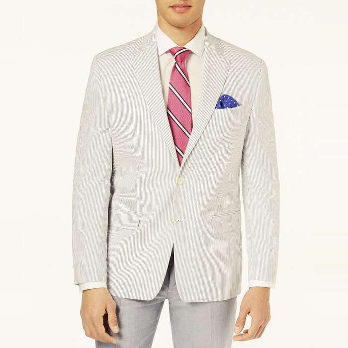 Lauren Ralph Lauren Classic-Fit Ultraflex Seersucker Sport Coat