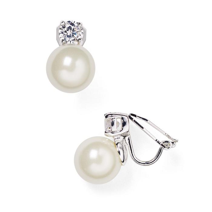 Lauren Ralph Lauren Faux Pearl Clip-On Earrings