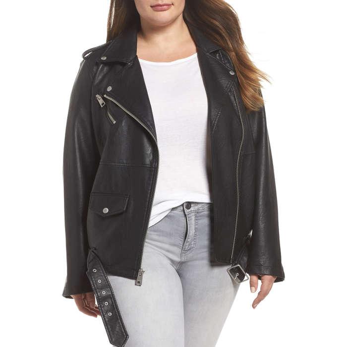 Levi's Plus Size Faux-Leather Oversized Moto Jacket
