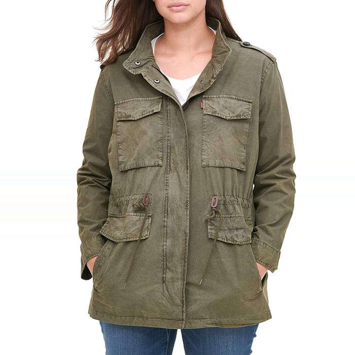 Levi's Plus-Size Parachute Cotton Military Jacket