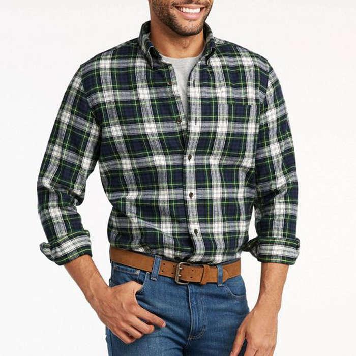 L.L.Bean Scotch Plaid Flannel Shirt