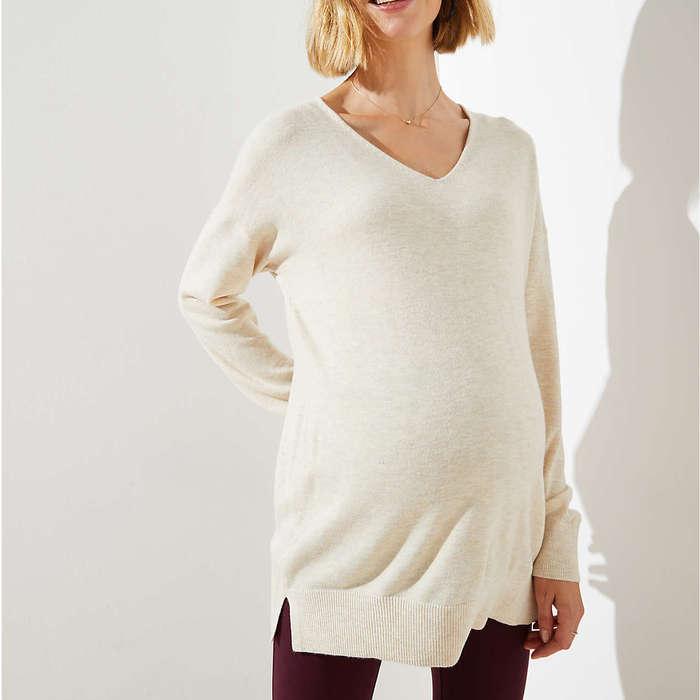 Loft Maternity V-Neck Sweater