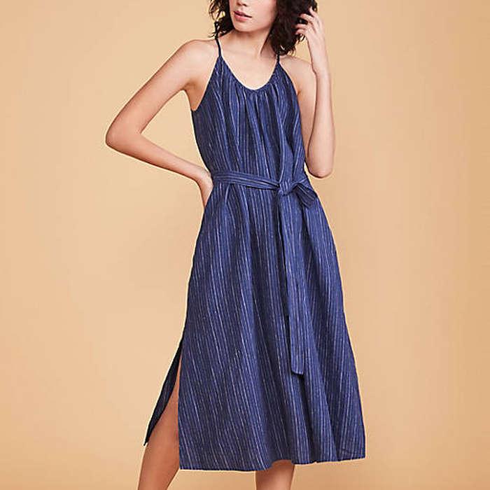 Lou & Grey Striped Linen Pocket Dress