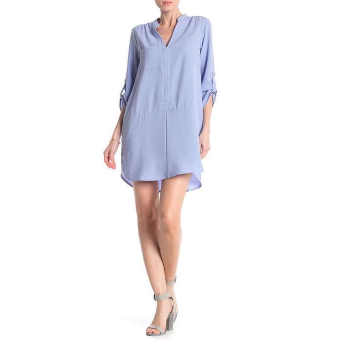 Lush 3/4 Length Sleeve Novak Shift Dress