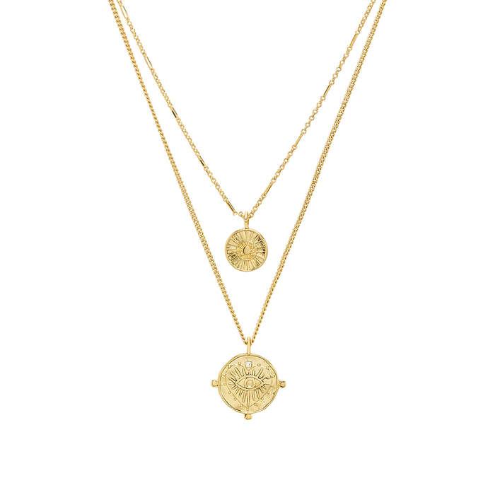 Luv AJ x REVOLVE The Double Coin Charm Necklace
