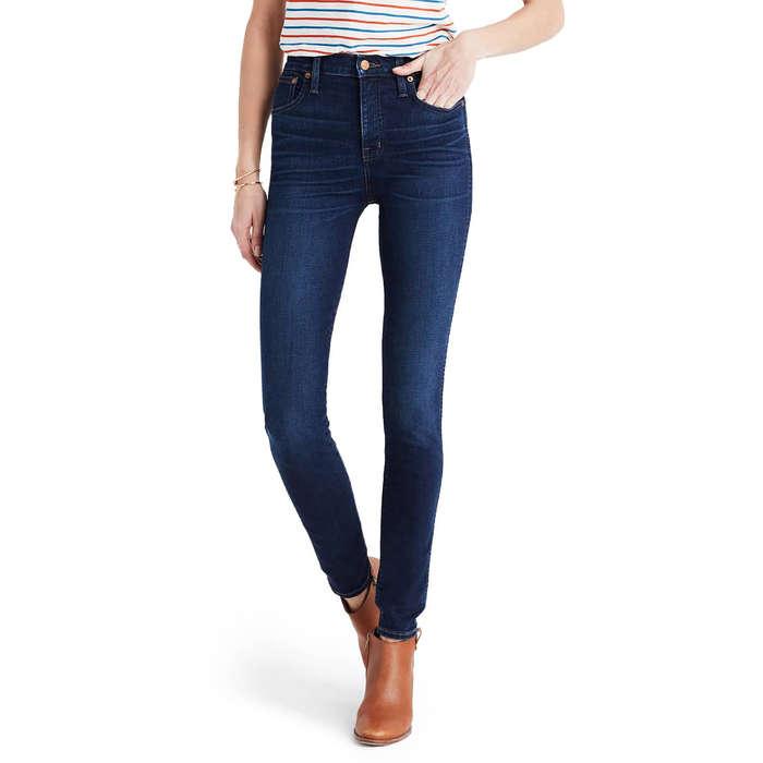 Madewell 10" High-Rise Skinny Jeans In Hayes Wash