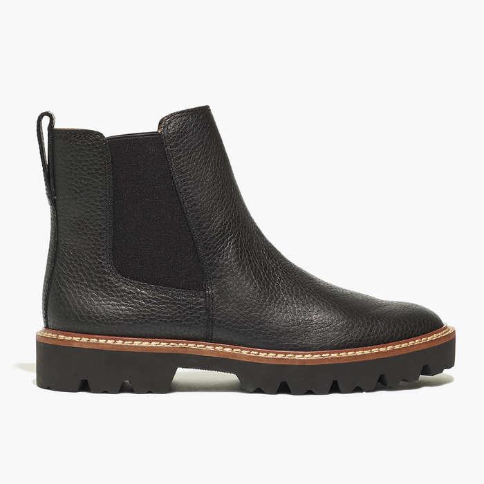 Madewell The Citywalk Lugsole Chelsea Boot In Leather