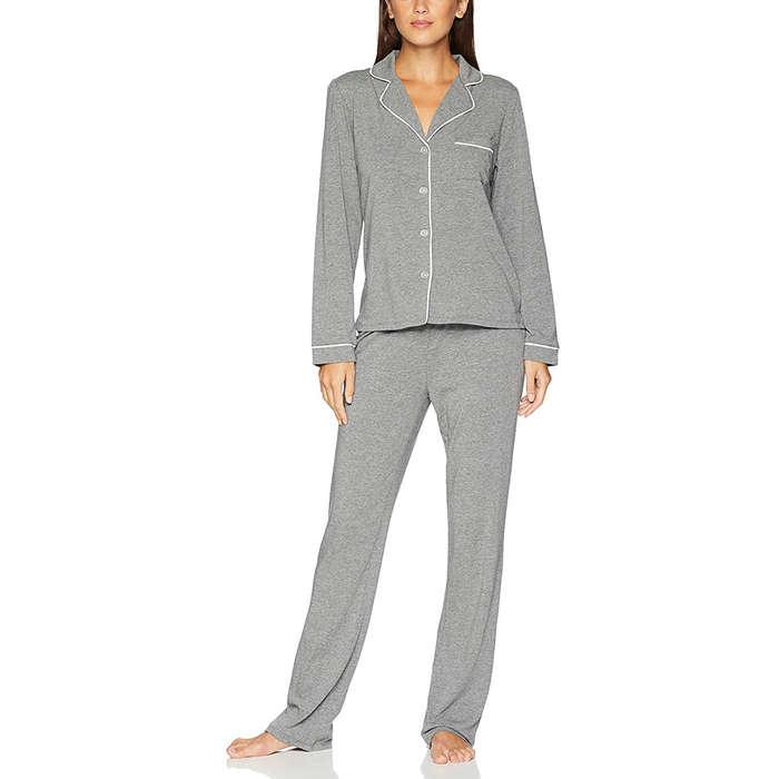 Mae Sleepwear Notch Collar Pajama Set