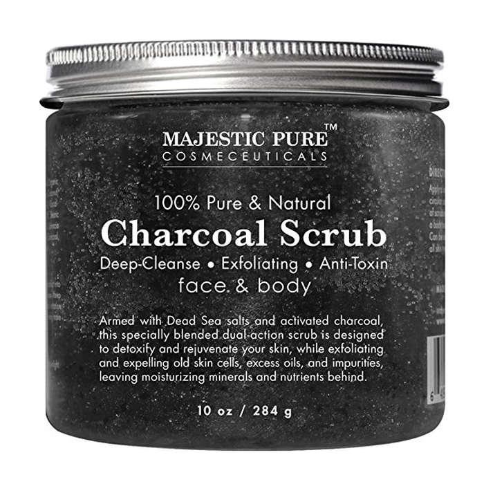 Majestic Pure Activated Charcoal Body Scrub