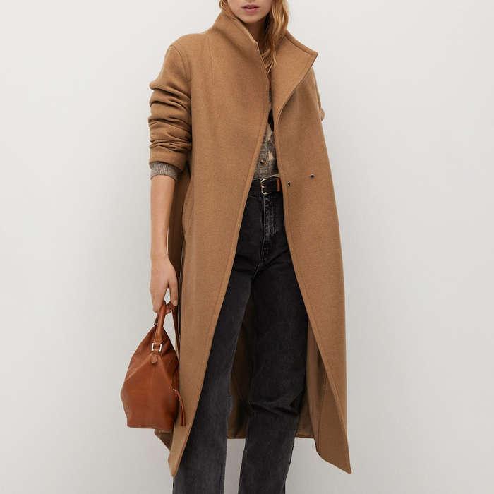 Mango Wool Double-Breasted Coat