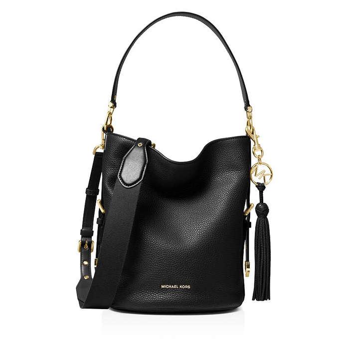 MICHAEL Michael Kors Brooke Medium Leather Bucket Bag