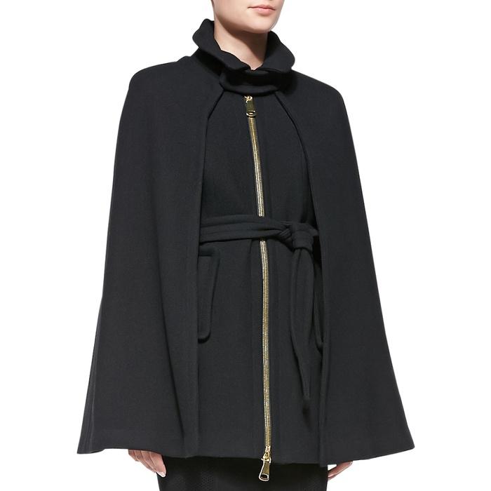 Milly Sienna Belted Cape Coat