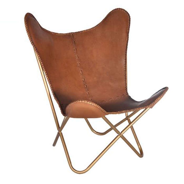 Mistana Justa Leather Lounge Chair