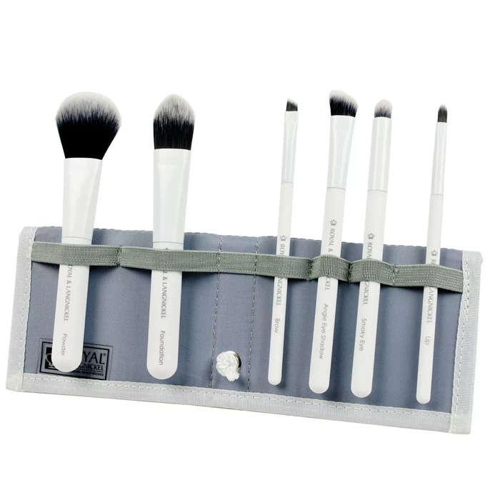 Moda Brush Total Face 7pc Travel Sized Makeup Brush Set With Travel Flip Case