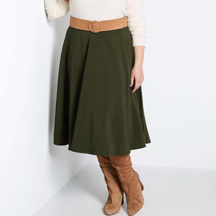 ModCloth Just This Sway A-Line Skirt