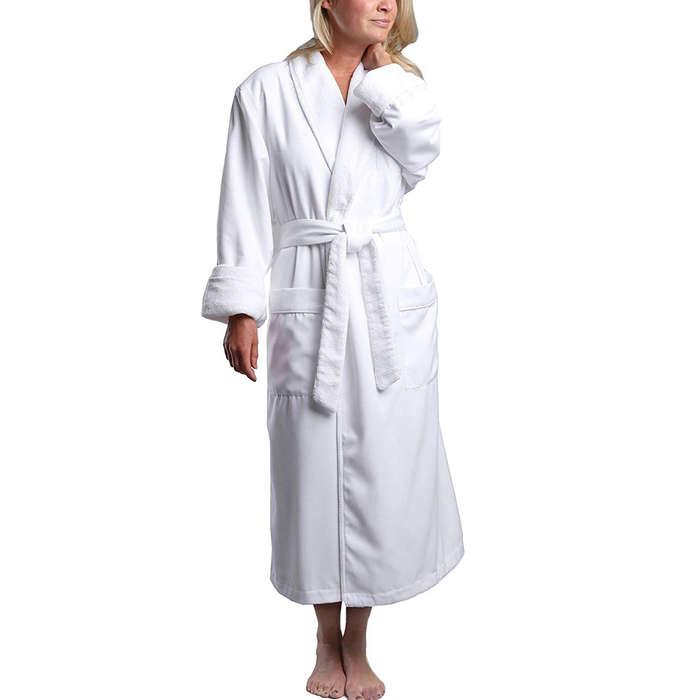 Monarch/Cypress Plush Lined Microfiber Luxury Hotel Bathrobe