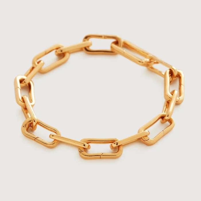 Monica Vinader Alta Capture Gold Vermeil Charm Bracelet
