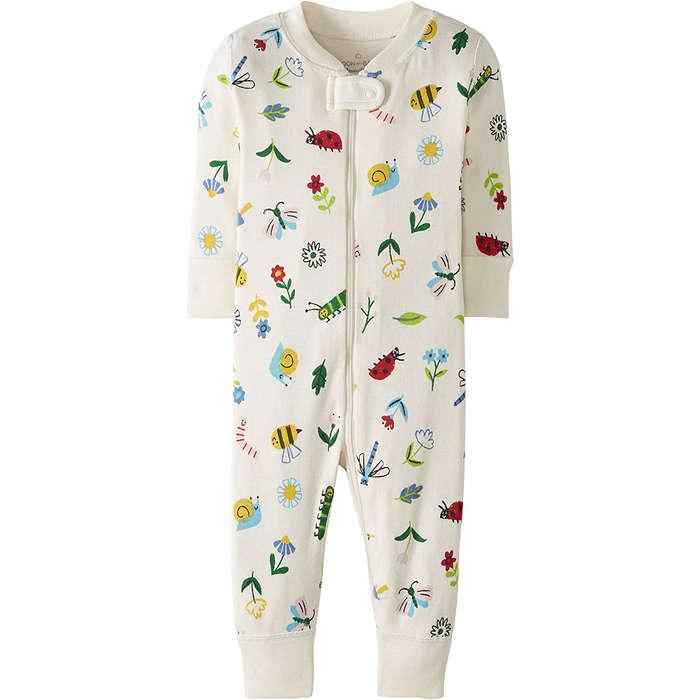 Moon and Back by Hanna Andersson Organic Cotton Footless Pajamas