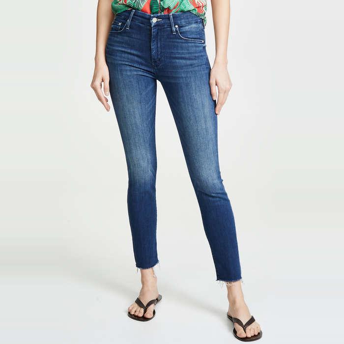 MOTHER The Looker Ankle Fray Jeans