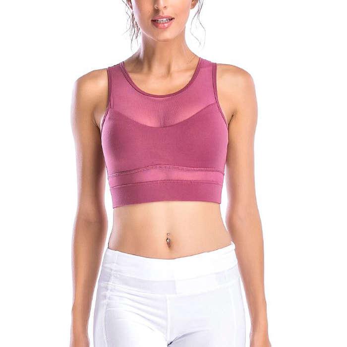 Move With You High Neck Crop Top Sports Bra