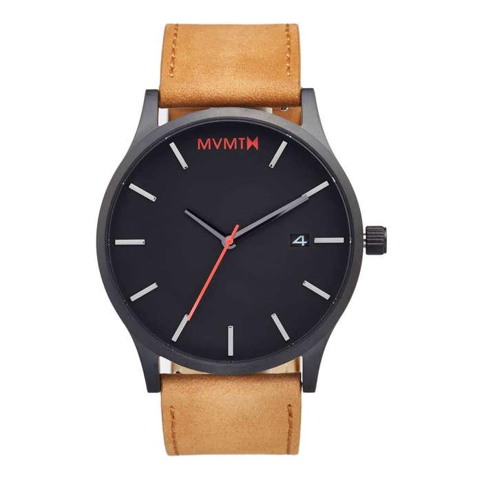 MVMT Leather Strap Watch