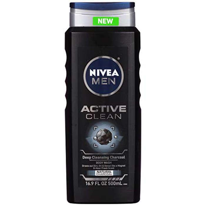 Nivea Men Active Clean Body Wash with Natural Charcoal
