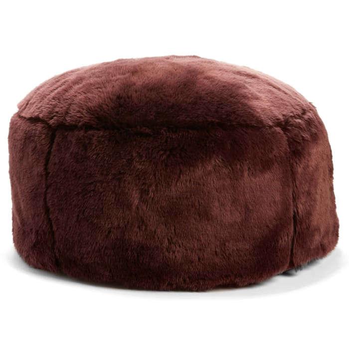 Nordstrom at Home Cuddle Up Faux Fur Drum Pouf