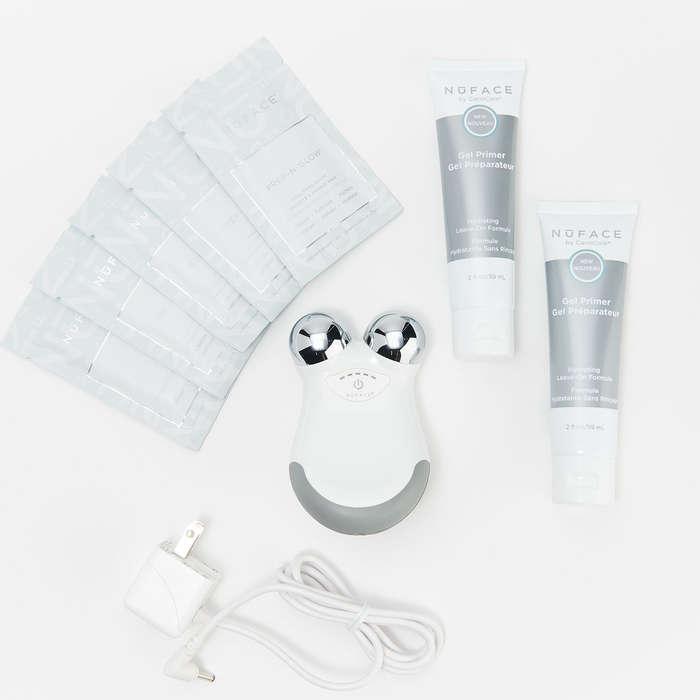 NuFACE Mini Facial Toning Device w/ Prep and Glow Pads & 2 Gels