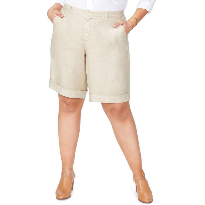 NYDJ Linen Bermuda Shorts