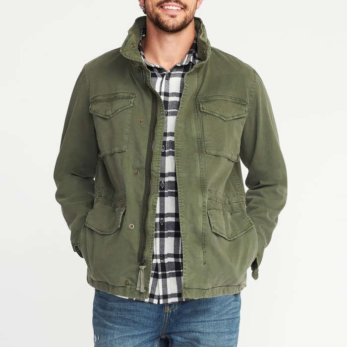 Old Navy Garment-Dyed Built-In-Flex Twill Jacket