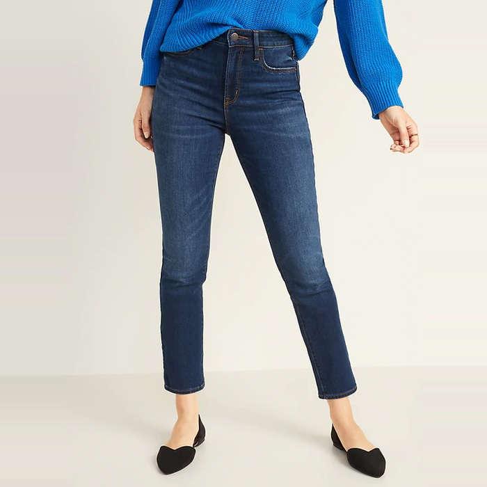 Old Navy High-Waisted Power Slim Straight Jeans
