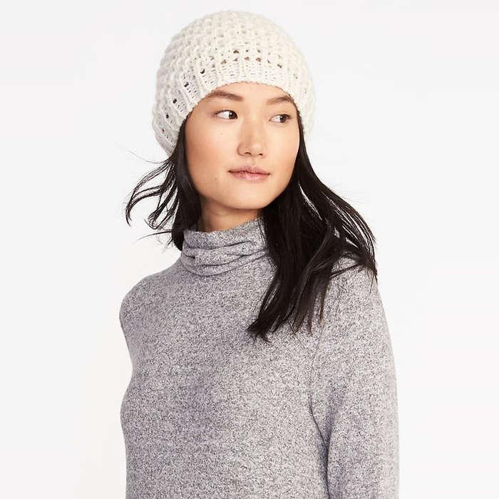 Old Navy Honeycomb-Knit Beanie for Women