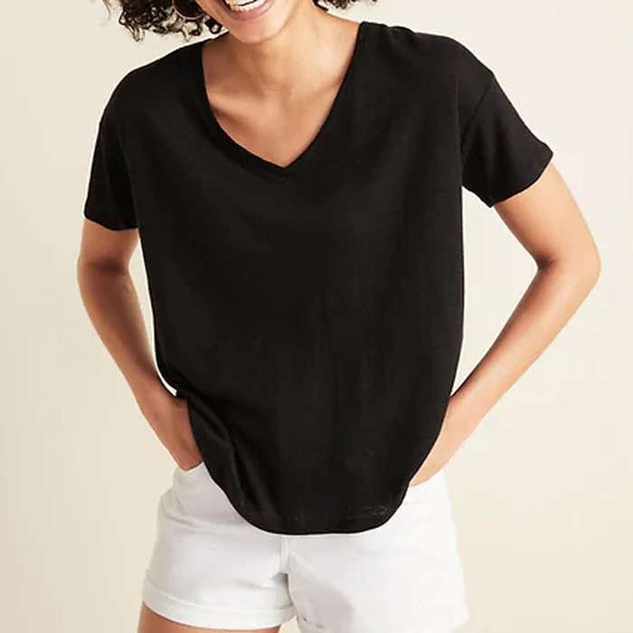 Old Navy Loose-Fit Linen-Blend Easy Tee