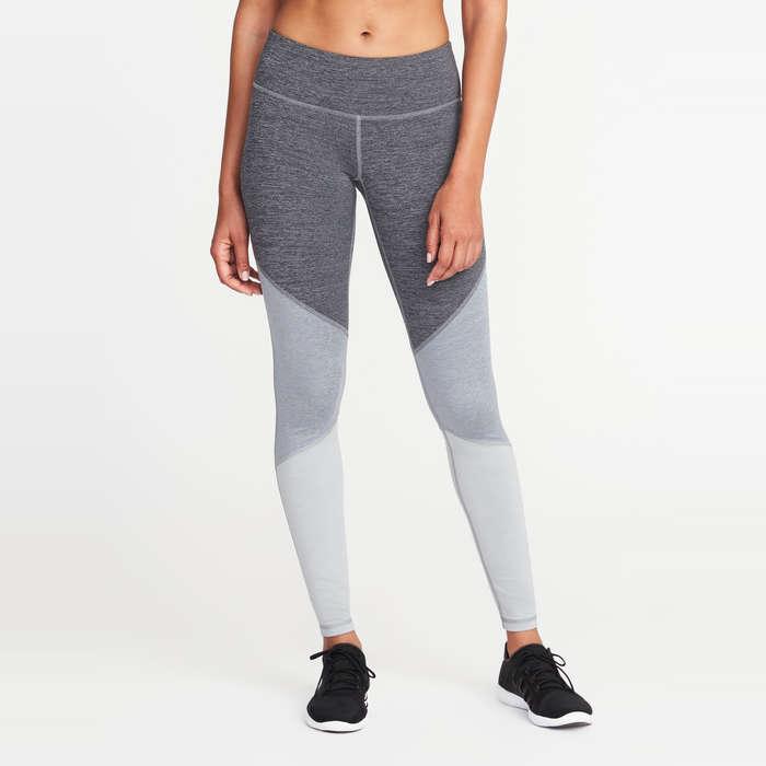 Old Navy Mid-Rise Color-Block Compression Leggings