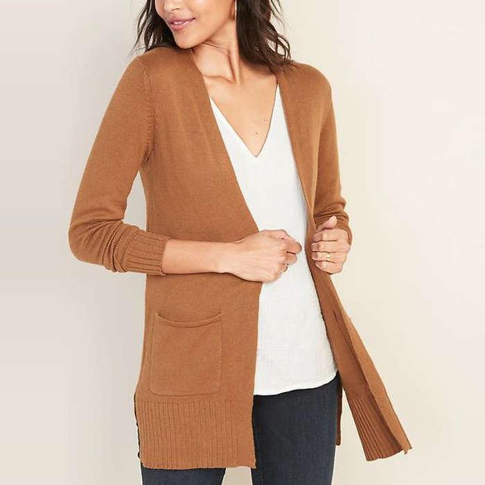 Old Navy Open-Front Long-Line Sweater