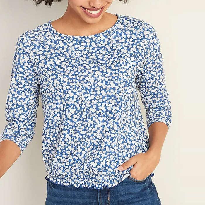 Old Navy Relaxed Ruffle-Hem Top