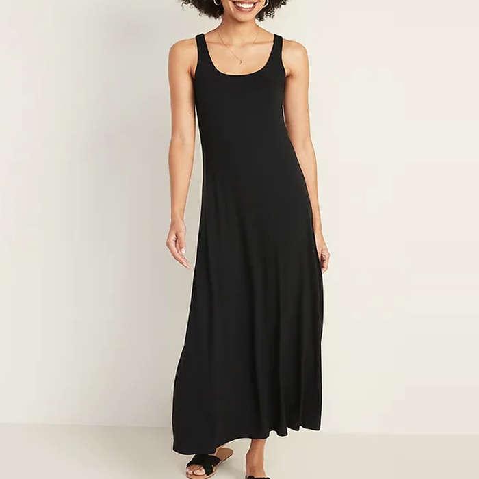 Old Navy Scoop-Neck Fit & Flare Maxi Dress