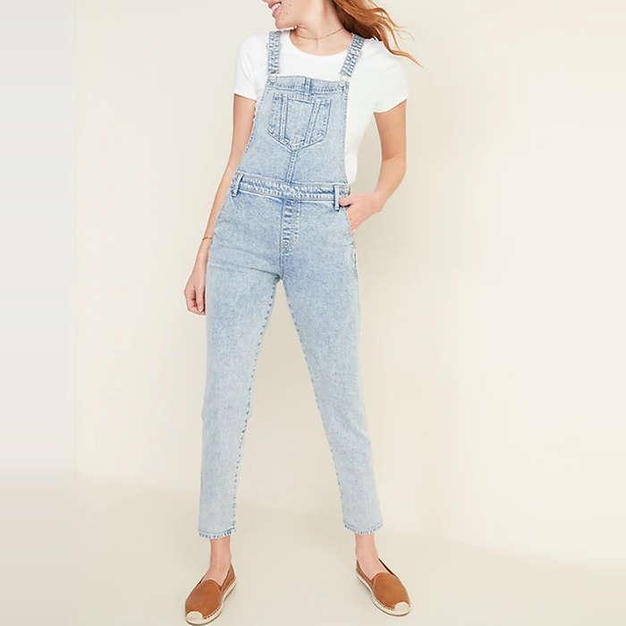 Old Navy Stonewashed Jean Overalls
