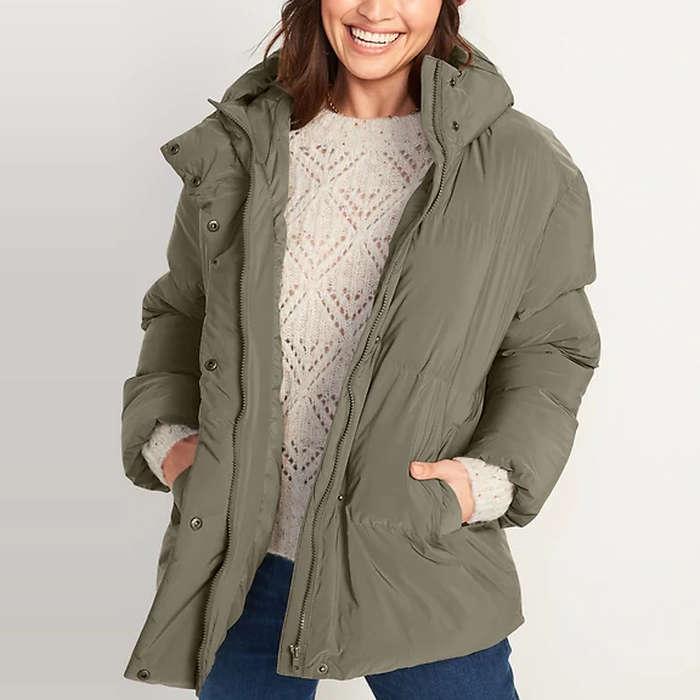 Old Navy Water-Resistant Hooded Puffer Jacket