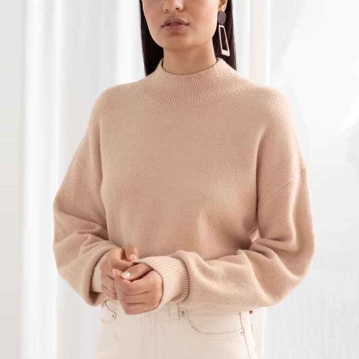 & Other Stories Mock Neck Sweater