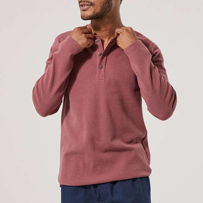 Pact Thermal Waffle Henley