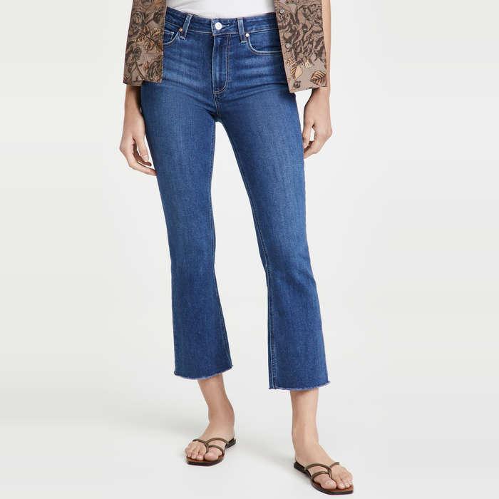 Paige Colette Cropped Flared Jeans