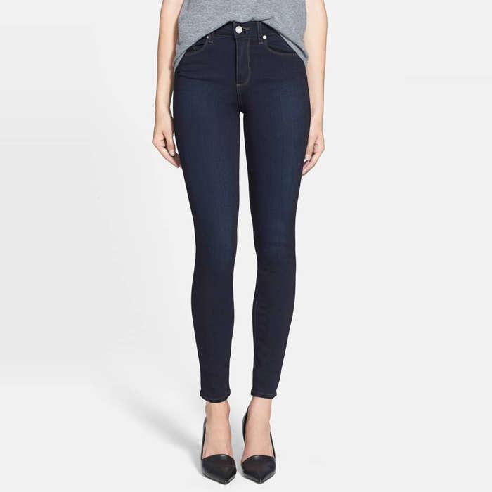 Paige Transcend Hoxton High Waist Ultra Skinny Jeans In Mona