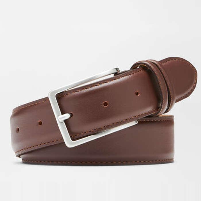 Peter Millar Crown Classic Leather Belt